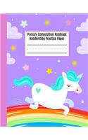 Primary Composition Notebook Handwriting Practice Paper: Primary Composition Books K-2, Blank Writing Sheets, Primary Composition Notebook, Composition Notebook for Kindergarten, Primary Composition Notebo