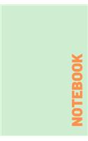 Notebook: Mint Onyx, Lined, Soft Cover, Letter Size (110 Pages, Blank, 6 x 9)
