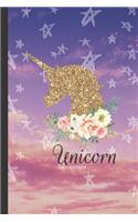 Unicorn Lined Notebook