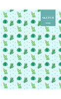 Sketch 110 Pages: Cactus Sketchbook for Kids, Teen and College Students - Succulent Llama Pattern