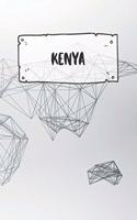 Kenya: Dotted Travel Diary Notebook or Journey Dotted Grid Journal - Holiday Trip Pocketbook for Men and Women with Dots