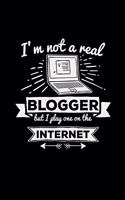 Blogger internet: 6x9 blogging - blank with numbers paper - notebook - notes
