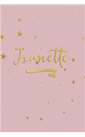 Jeanette: Personalized Journal to Write In - Rose Gold Line Journal