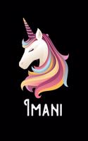 Imani: Personalized Custom Name Unicorn Themed Monthly 2020 Planner (Calendar, To Do List, Monthly Budget, Grocery List, Yearly Financial Goals) Gift for G