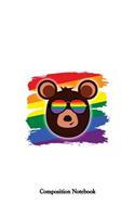 Composition Notebook: Mens Gay Bear College Ruled Lined Pages Book 8.5 x 11 inch (100 Pages) for School, Note Taking, Writing Stories, Daily Journaling, Practicing Gratit