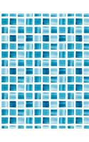 Mosaic Blue Tile Notebook - College Ruled