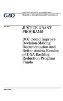 Justice grant programs