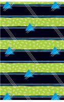 Bullet Journal Abstract Pattern Blue Triangles: Graph Design - 162 Numbered Pages with 150 Graph Style Grid Pages, 6 Index Pages and 2 Key Pages in Easy to Carry 5.5 X 8.5 Size