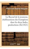 Le Raynal de la Jeunesse, Ou Précis de l'Histoire Intéressante Des Établissemens Des Européens: Dans Les Deux Indes; Avec La Description Des Principales Productions Du Nouveau Monde