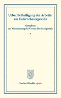 Ueber Betheiligung Der Arbeiter Am Unternehmergewinn