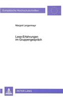 Lese-Erfahrungen Im Gruppengespraech