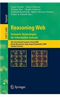 Reasoning Web. Semantic Technologies for Information Systems