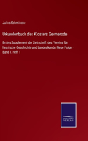 Urkundenbuch des Klosters Germerode