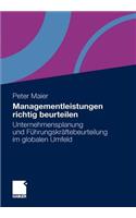 Managementleistungen richtig beurteilen