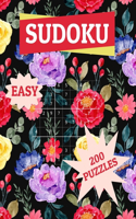 Sudoku Easy 200 Puzzles: 200 Easy Sudoku Puzzle to Improve Your Memory & Prevent Neurological Disorder Puzzles and Solutions - Perfect for Beginners