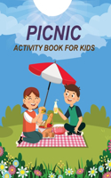 Picnic Activity Book For Kids: Picnic Coloring Book For Kids Ages 4-12