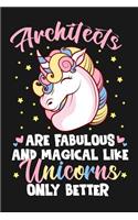 Architects Are Fabulous And Magical Like Unicorns Only Better: Small Business Planner 6 x 9 100 page to organize your time, sales, profit, ideas and notes.