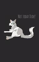 Not Today Cat Notebook