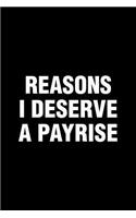 Reasons I Deserve A Payrise