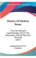 History Of Modern Rome