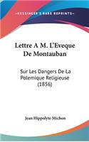 Lettre A M. L'Eveque de Montauban: Sur Les Dangers de La Polemique Religieuse (1856)