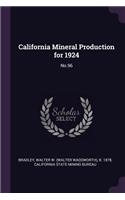 California Mineral Production for 1924