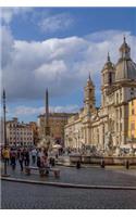 Piazza Navona, Rome, Italy Journal: 150 Page Lined Notebook/Diary