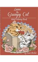 Luna the Grumpy Cat: Blue Dream Adult Coloring Book Designs