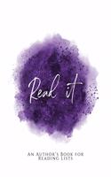 Read It!: An Author's Book for Reading Lists Purple Version