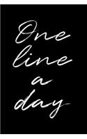 One Line A Day Journal