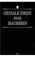 Geniale Ideen einer Maurerin Notizbuch