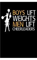 Men Lift Cheerleaders