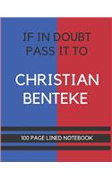 If In Doubt Pass It To Christian Benteke