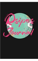 Recipes journal organizer recipes notebook to write in for women, girls, teen, vintage style for grandma elegant for daughter