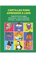 Cartillas para Aprender a Leer Español hindi Juegos Educativos. Libros Infantiles 2-8 años - Cuadros Coloridos: 200 primeras palabras flashcards español niños bebe - animales numeros colores y letras. Early learning to read childrens books in Spanish.