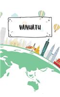 Vanuatu: Ruled Travel Diary Notebook or Journey Journal - Lined Trip Pocketbook for Men and Women with Lines