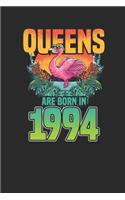 Queens Are Born In 1994: Dotted Bullet Grid Notebook / Journal (6 X 9 -120 Pages) - Birthday Gift Idea