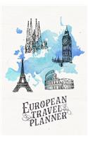 European Travel Planner: Travel Organizer and Vacation Planner for 28 Trips - Checklists, Trip Itinerary, Notes and More - Convenient, Travel Sized Notebook