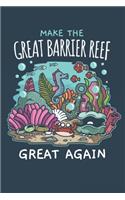 2020 Week To View Dated Planner Diary: 6x9 Inches Paperback Make The Great Barrier Reef Great Again Ocean Conservation