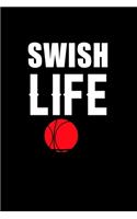 Swish Life: Hangman Puzzles - Mini Game - Clever Kids - 110 Lined Pages - 6 X 9 In - 15.24 X 22.86 Cm - Single Player - Funny Great Gift