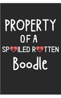 Property Of A Spoiled Rotten Boodle: Lined Journal, 120 Pages, 6 x 9, Boodle Dog Gift Idea, Black Matte Finish (Property Of A Spoiled Rotten Boodle Journal)