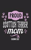 Proud Scottish Terrier Mom Calender 2020