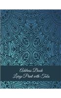 Address Book Large Print with Tabs