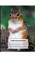 Composition Book: College Ruled Paper Chipmunk Notebook for school, Journal for girls, boys, students, teachers, class and office stationary