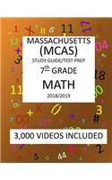 7th Grade MASSACHUSETTS MCAS, 2019 MATH, Test Prep: 7th Grade MASSACHUSETTS MCAS 2019 MATH Test Prep/Study Guide
