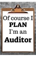 Of Course I Plan I'm an Auditor