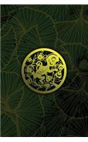 Monogram Monkey Notebook: Blank Journal Diary Memoir Log Logue(89 Luxury Two 150 Lined)