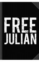 Free Julian Journal Notebook: Blank Lined Ruled for Writing 6x9 120 Pages