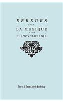 Erreurs sur la musique dans l'Encyclopédie [de J.J. Rousseau]
