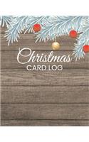 Christmas Card Log